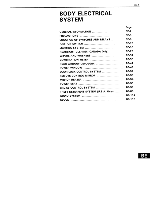 BE - Page 1/116